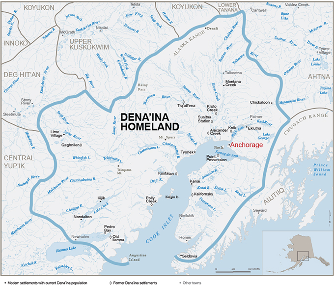 Dena'ina Homeland with Communities